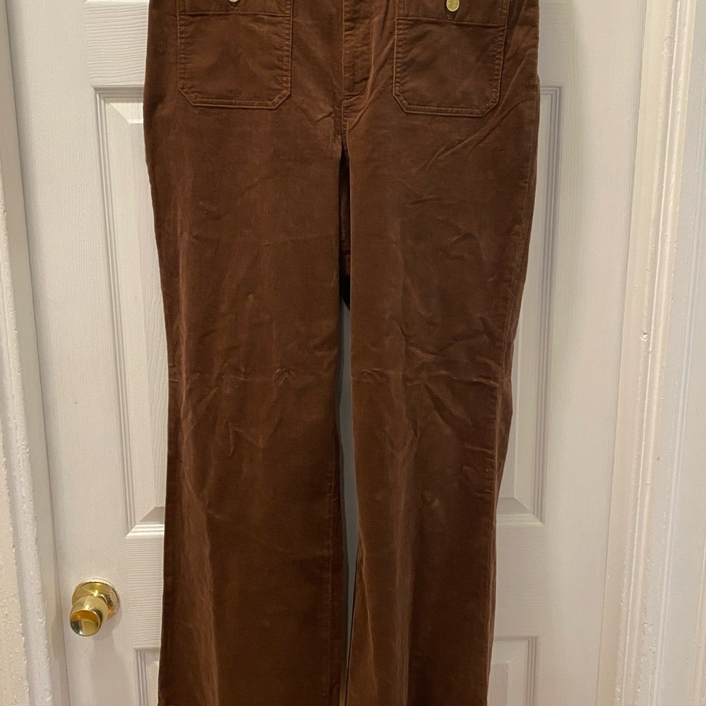 J. Crew Rust Corduroy Lizzie Pants
